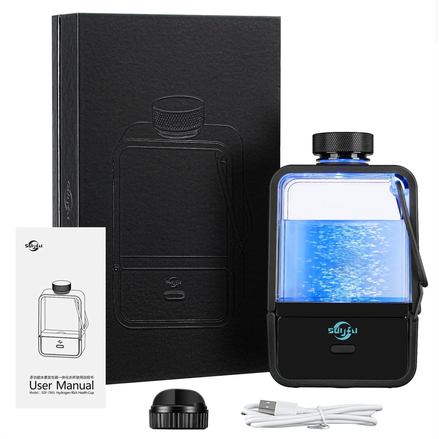 Portable Hydrogen-Rich Water Generator (Up to 1000PPB)